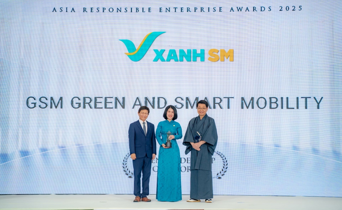 xanh sm được vinh danh giải thưởng lãnh đạo xanh châu Á hình ảnh 2 xanh sm duoc vinh danh giai thuong lanh dao xanh chau A hinh anh 2