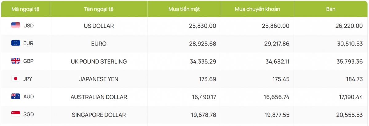 ty gia usd hom nay 9 6 gia ban usd on dinh o muc 26.241 dong usd hinh anh 2