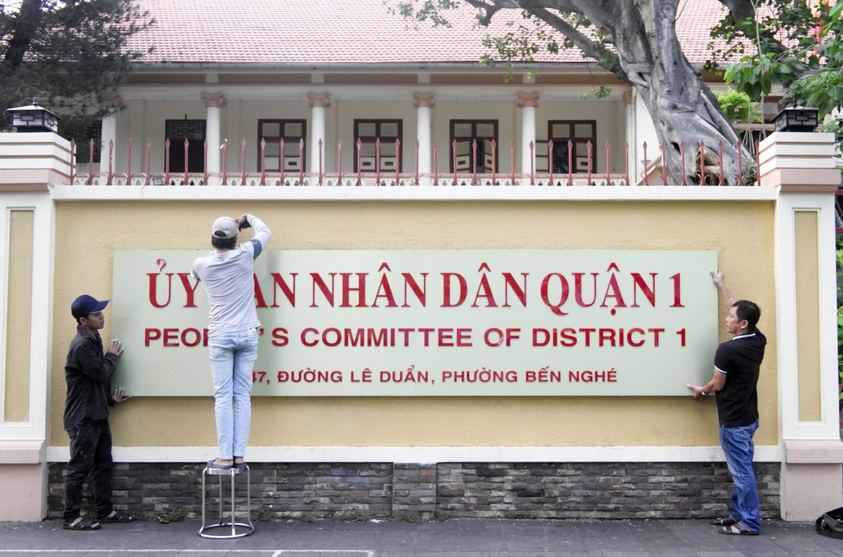 trụ sở quận 1,tp.hcm đã đổi bảng tên thành phường sài gòn hình ảnh 1 tru so quan 1,tp.hcm da doi bang ten thanh phuong sai gon hinh anh 1