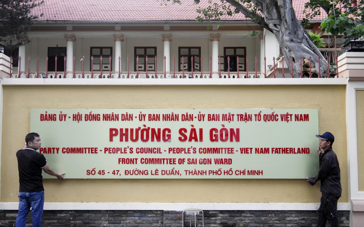 trụ sở quận 1,tp.hcm đã đổi bảng tên thành phường sài gòn hình ảnh 2 tru so quan 1,tp.hcm da doi bang ten thanh phuong sai gon hinh anh 2