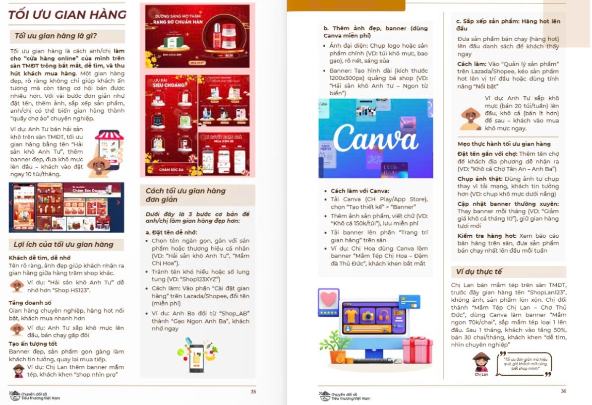 bà con tiểu thương bán rau, cá, gia vị cũng có thể lên sàn hình ảnh 2 ba con tieu thuong ban rau, ca, gia vi cung co the len san hinh anh 2