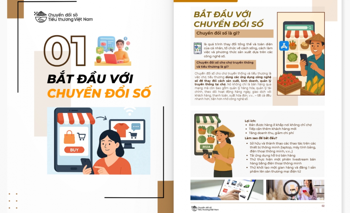 bà con tiểu thương bán rau, cá, gia vị cũng có thể lên sàn hình ảnh 1 ba con tieu thuong ban rau, ca, gia vi cung co the len san hinh anh 1
