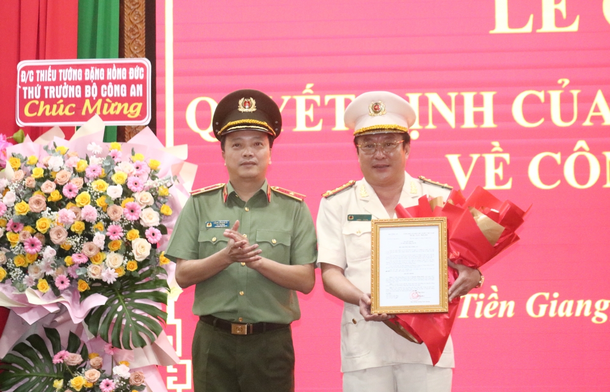 Đại tá Lâm Phước Nguyên được bổ nhiệm làm Giám đốc công an tỉnh Tiền Giang