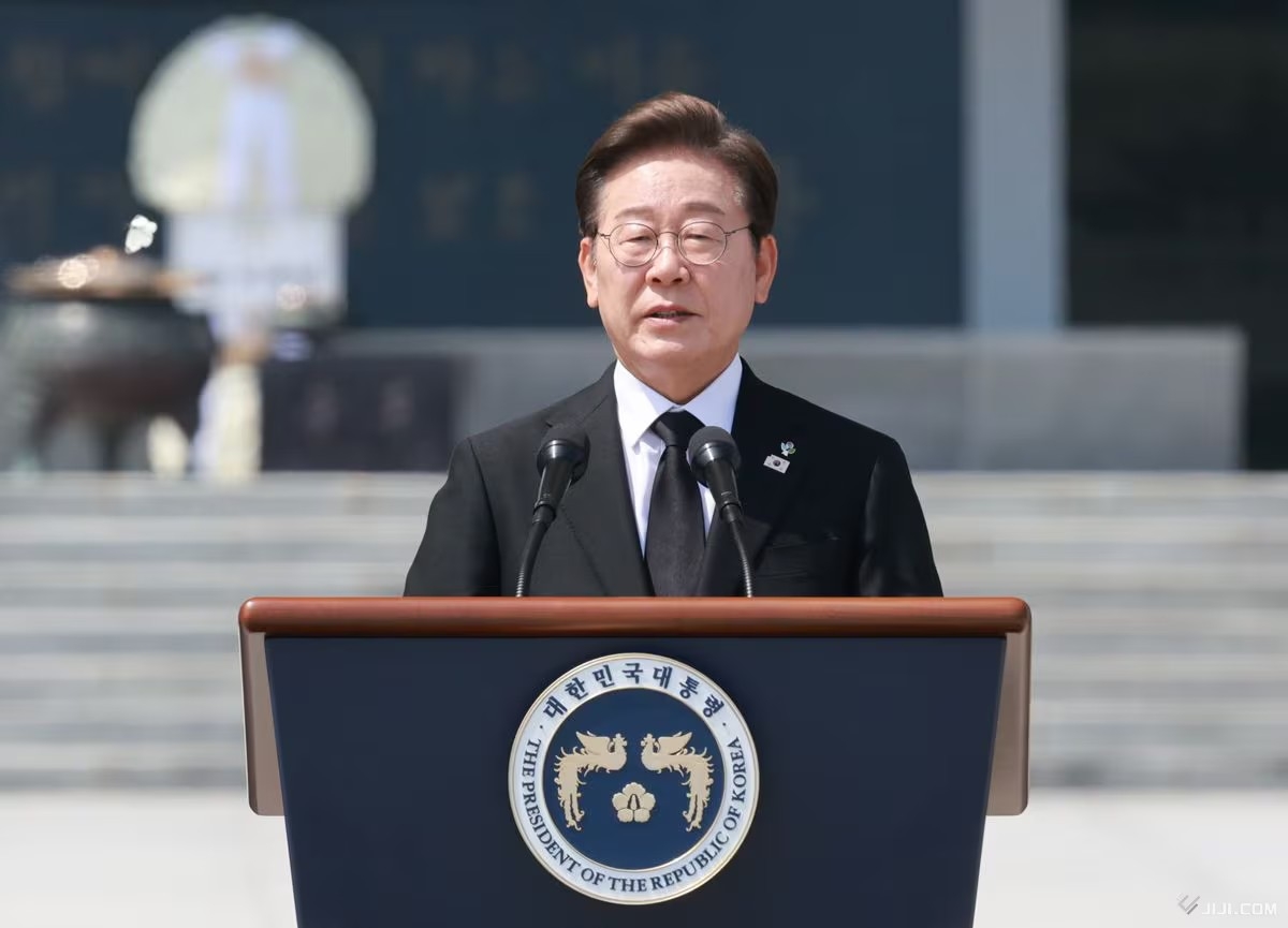 Tổng thống Hàn Quốc Lee Jae Myung (Ảnh: Jiji Press)