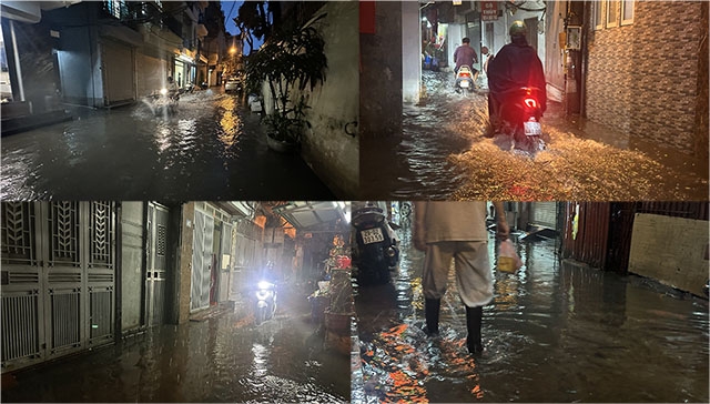 hà nội mưa lớn, ác mộng của người dân khi ngập tràn nước cống đen kịt ô nhiễm hình ảnh 2 ha noi mua lon, ac mong cua nguoi dan khi ngap tran nuoc cong den kit o nhiem hinh anh 2