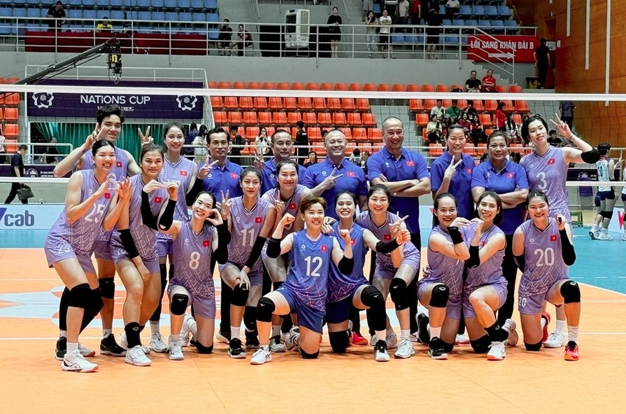 Vietnam takes top spot in Group A at AVC Women’s Nations Cup