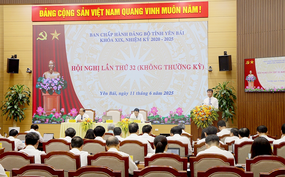Hội nghị BCH Đảng bộ tỉnh Yên Bái chuẩn bị các nội dung sáp nhập tỉnh