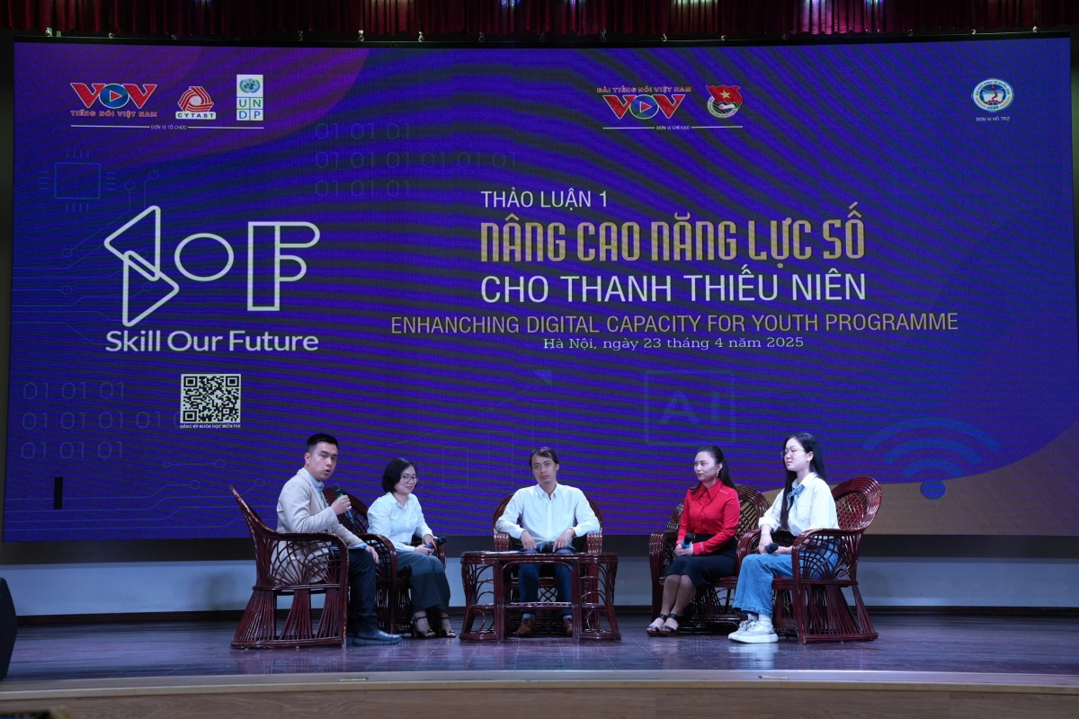 Lễ tổng kết chương trình "Nâng cao năng lực số cho thanh thiếu niên"