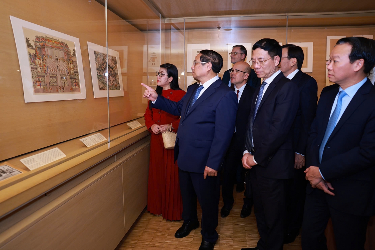 thủ tướng phạm minh chính thăm bảo tàng quai branly - jacques chirac hình ảnh 1 thu tuong pham minh chinh tham bao tang quai branly - jacques chirac hinh anh 1