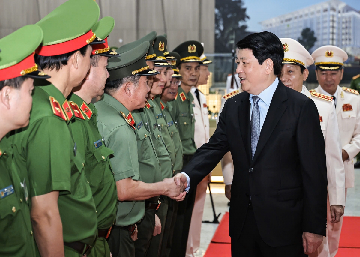Chủ tịch nước Lương Cường dự Hội nghị sơ kết 6 tháng đầu năm của Bộ Công an