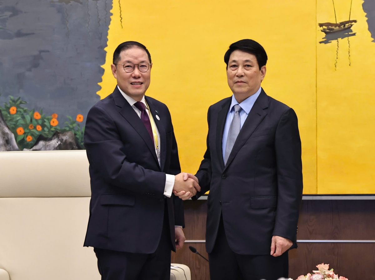 Chủ tịch nước Lương Cường tiếp Chủ tịch Hội đồng tư vấn kinh doanh APEC 2025