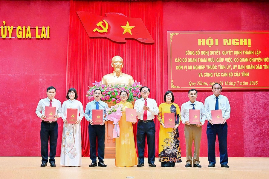 Danh sách nhân sự đứng đầu các cơ quan, đơn vị thuộc Tỉnh uỷ và UBND tỉnh Gia Lai