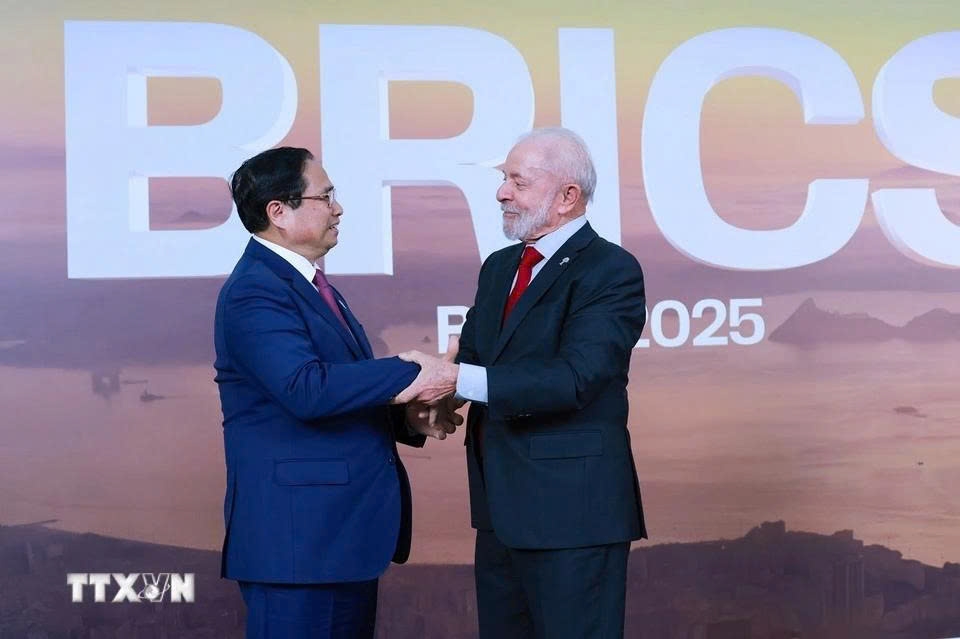 pm pham minh chinh attends opening ceremony of brics 2025 summit in brazil picture 1 pm pham minh chinh attends opening ceremony of brics 2025 summit in brazil picture 1
