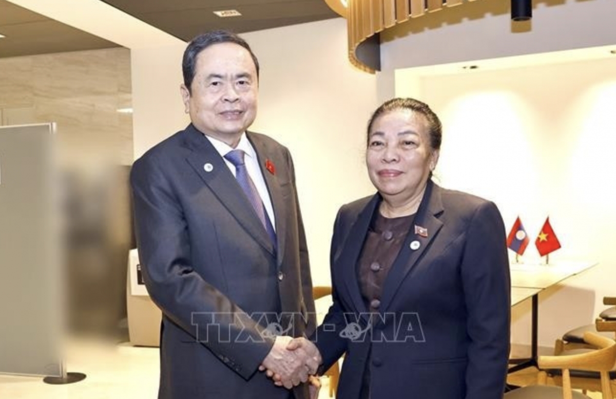 leaders of vietnamese, lao legislatures meet on wcsp 6 sidelines in geneva picture 1 leaders of vietnamese, lao legislatures meet on wcsp 6 sidelines in geneva picture 1