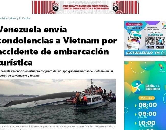 venezuela extends condolences to vietnam following ha long bay boat tragedy picture 1 venezuela extends condolences to vietnam following ha long bay boat tragedy picture 1
