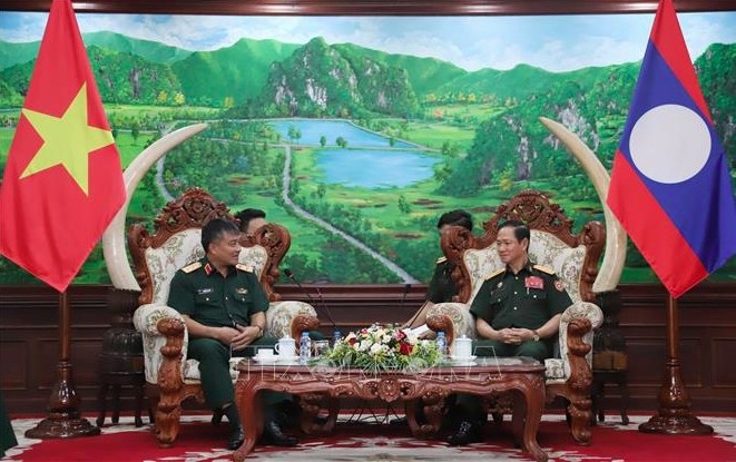 vietnam, laos military leaders agree on closer cooperation in training, border security picture 1 vietnam, laos military leaders agree on closer cooperation in training, border security picture 1