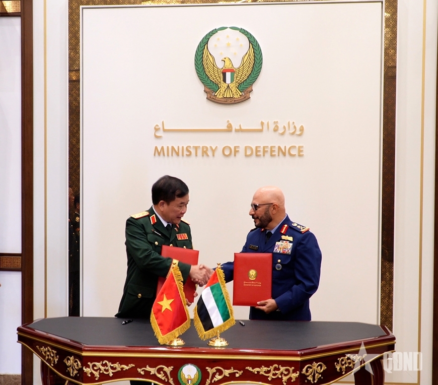 vietnam and uae sign defence cooperation document picture 1 vietnam and uae sign defence cooperation document picture 1