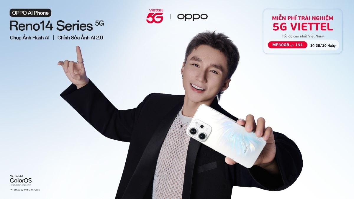 viettel phối hợp oppo ra mắt reno14 series - thúc đẩy phổ cập 5g tại việt nam hình ảnh 1 viettel phoi hop oppo ra mat reno14 series - thuc day pho cap 5g tai viet nam hinh anh 1