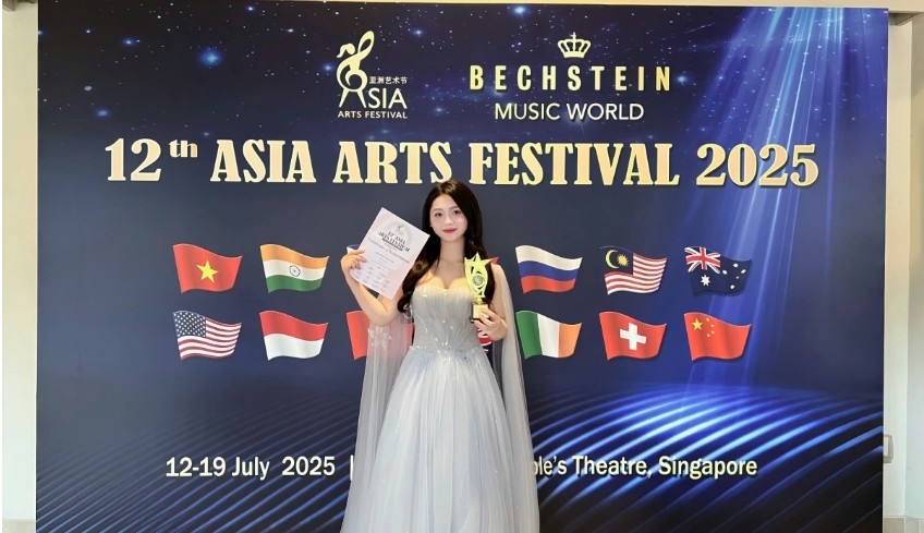 vietnamese music student earns gold for classical aria at asia arts festival picture 1 vietnamese music student earns gold for classical aria at asia arts festival picture 1