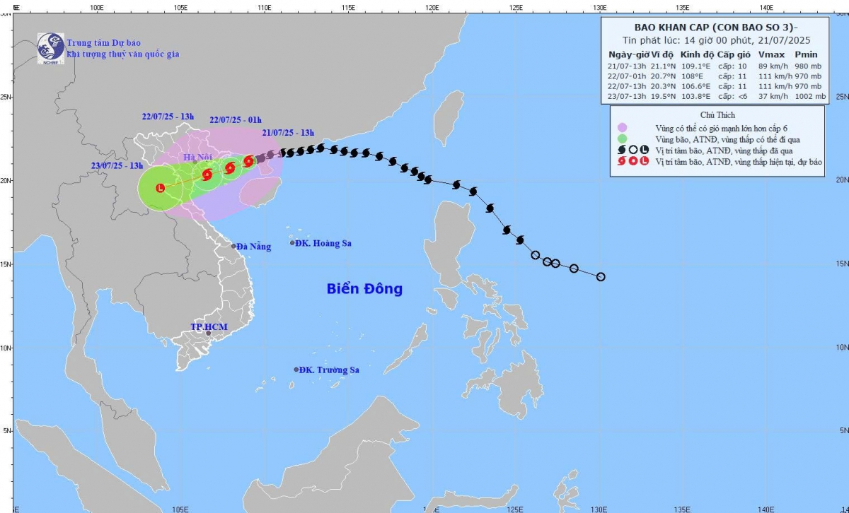 bao so 3 giat cap 12, cach quang ninh 120km hinh anh 1