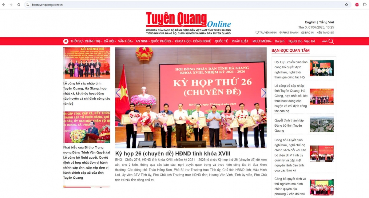 hàng loạt báo địa phương ngừng hoạt động, chuyển sang vận hành theo tỉnh mới hình ảnh 1 hang loat bao dia phuong ngung hoat dong, chuyen sang van hanh theo tinh moi hinh anh 1