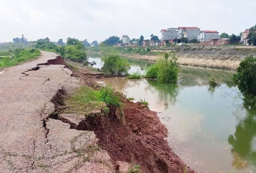 bắc ninh khắc phục nhiều điểm sạt lở núi, bãi sông theo phương châm 4 tại chỗ hình ảnh 1 bac ninh khac phuc nhieu diem sat lo nui, bai song theo phuong cham 4 tai cho hinh anh 1