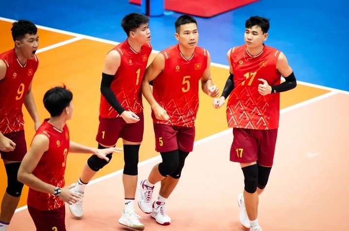 bóng chuyền nam việt nam tiếp tục chiến thắng ở sea v.league hình ảnh 1 bong chuyen nam viet nam tiep tuc chien thang o sea v.league hinh anh 1