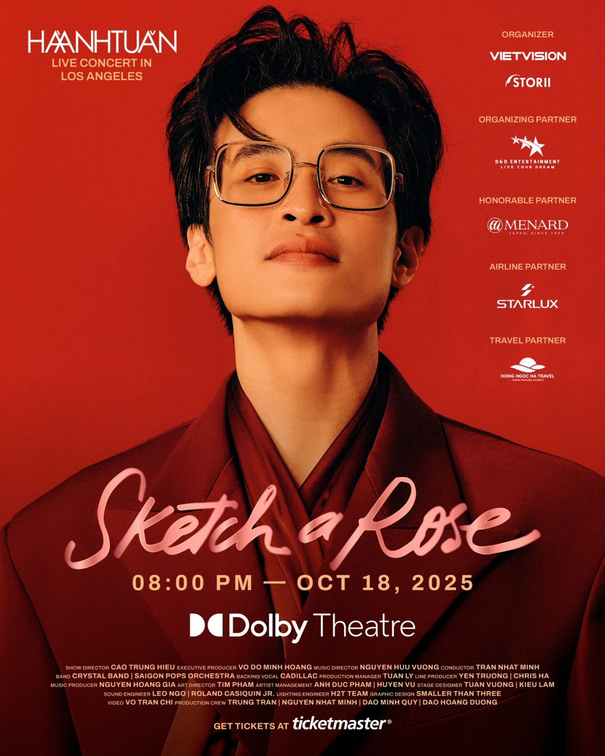 Pop singer to bring "Sketch A Rose" to Dolby Theatre this October