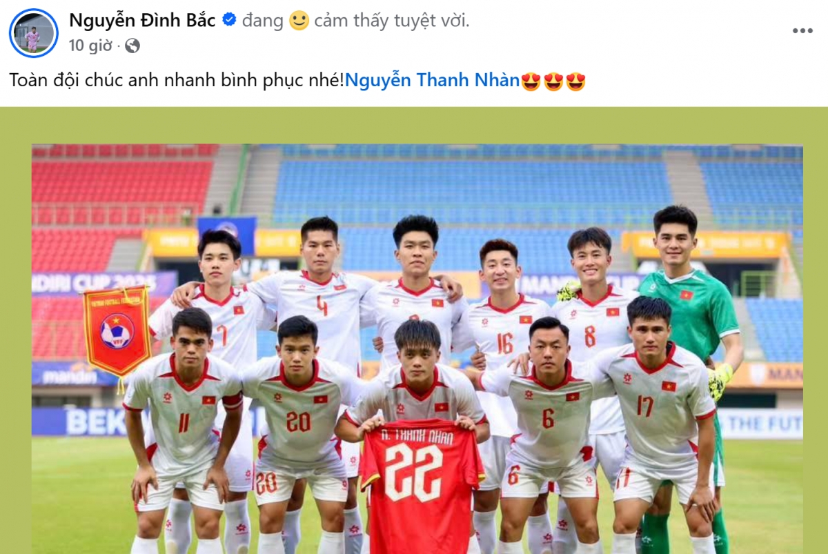 u23 việt nam có hành động ý nghĩa sau trận thắng u23 lào hình ảnh 1 u23 viet nam co hanh dong y nghia sau tran thang u23 lao hinh anh 1