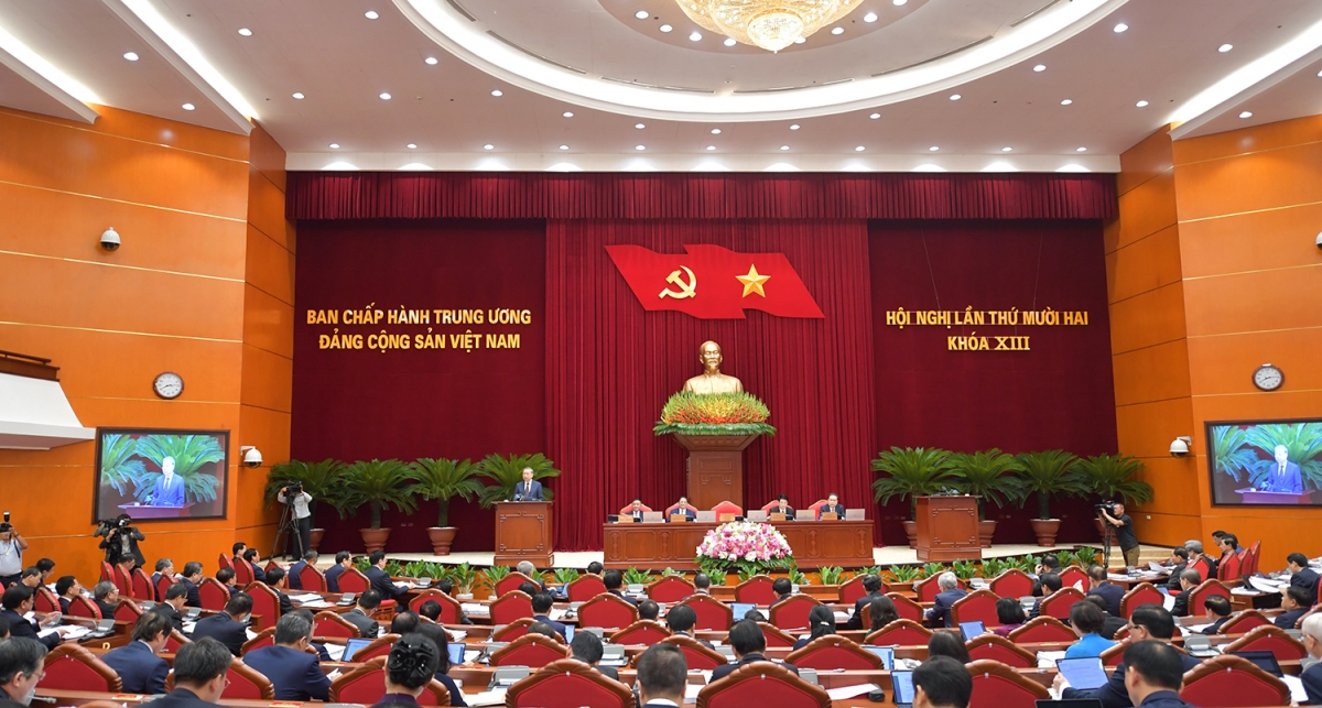 Toàn cảnh khai mạc Hội nghị lần thứ 12 Ban Chấp hành Trung ương Đảng khóa XIII