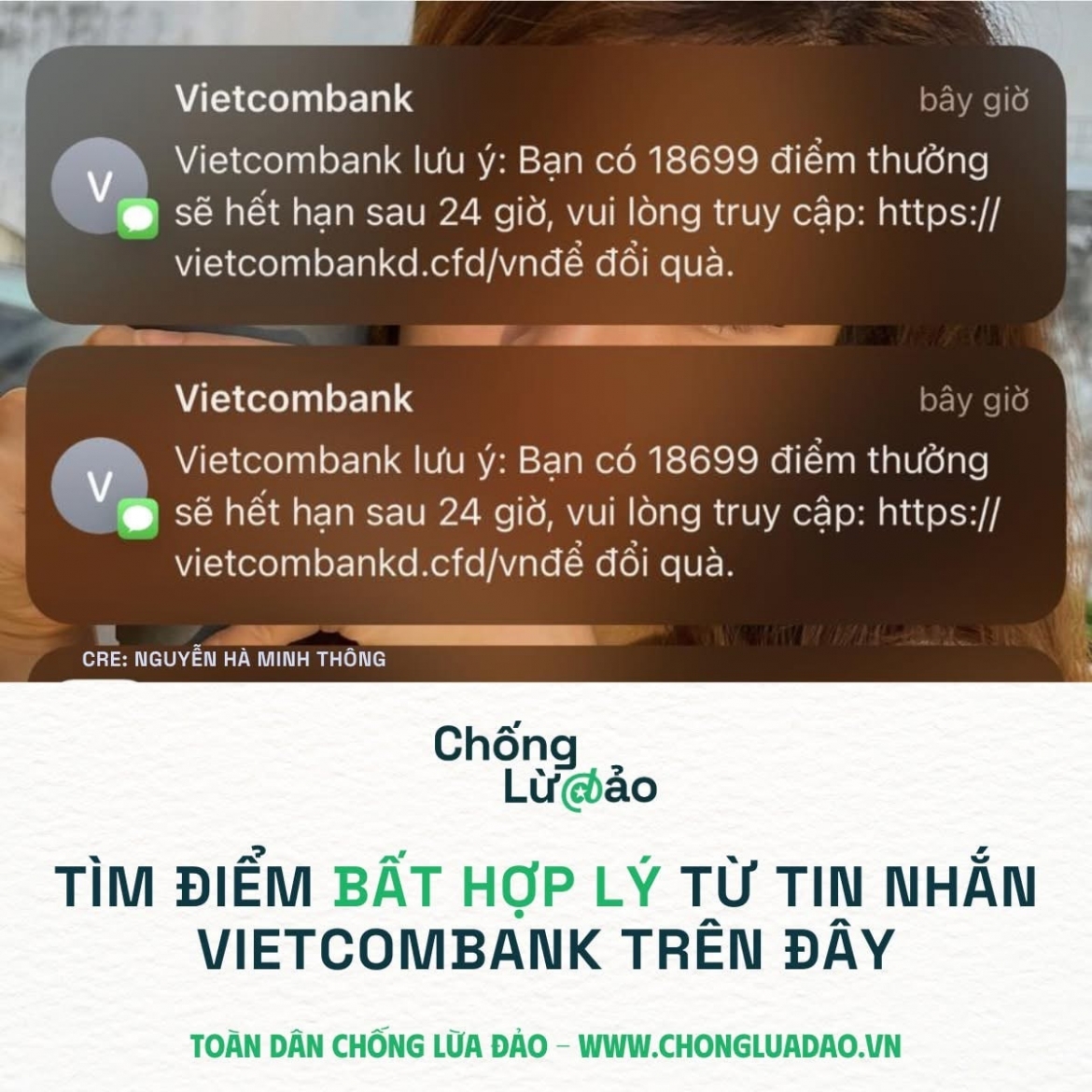lai xuat hien tin nhan gia mao ngan hang de lua dao hinh anh 1