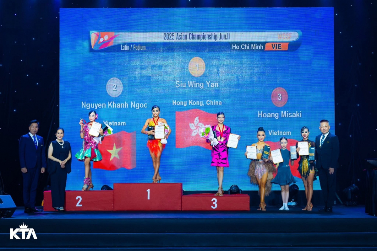 Nữ VĐV 14 tuổi xuất sắc giành Huy chương Bạc tại Giải khiêu vũ thể thao quốc tế
