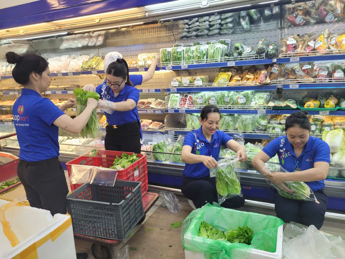 Co.opmart khu vực miền Bắc chủ động ứng phó bão Wipha, đảm bảo nguồn hàng ổn định