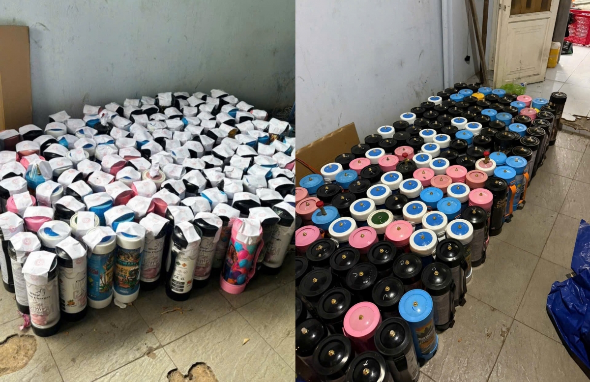 bắt giam 8 đối tượng buôn bán trái phép bóng cười ngụy trang cocktail hình ảnh 2 bat giam 8 doi tuong buon ban trai phep bong cuoi nguy trang cocktail hinh anh 2
