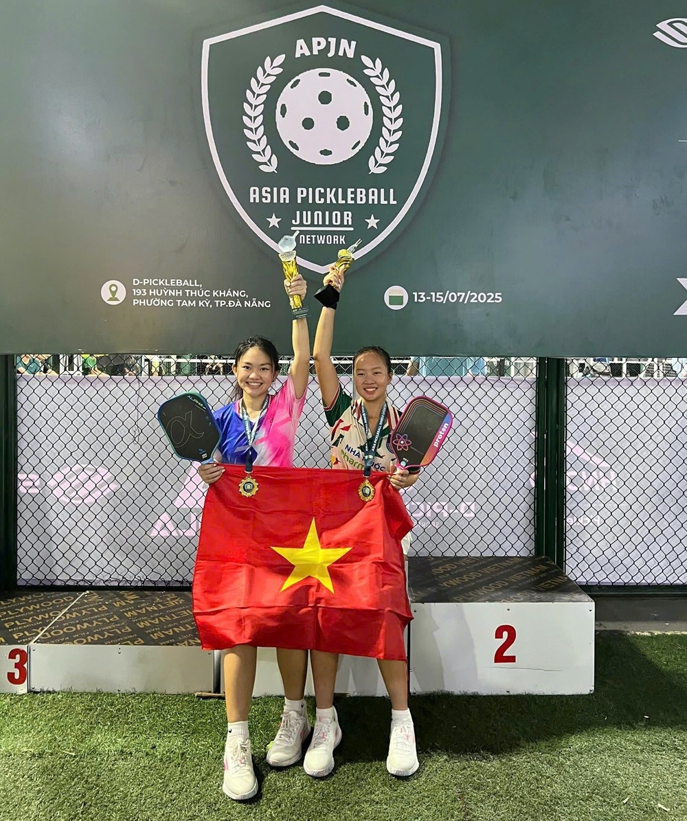 Vietnamese duo crowned U18 women’s champions at Asia Pickleball Junior Open