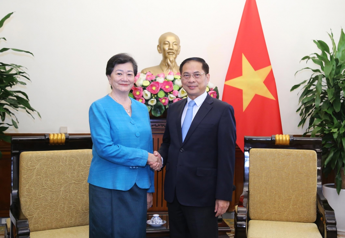 pho thu tuong, bo truong ngoai giao bui thanh son tiep Dai su campuchia hinh anh 1