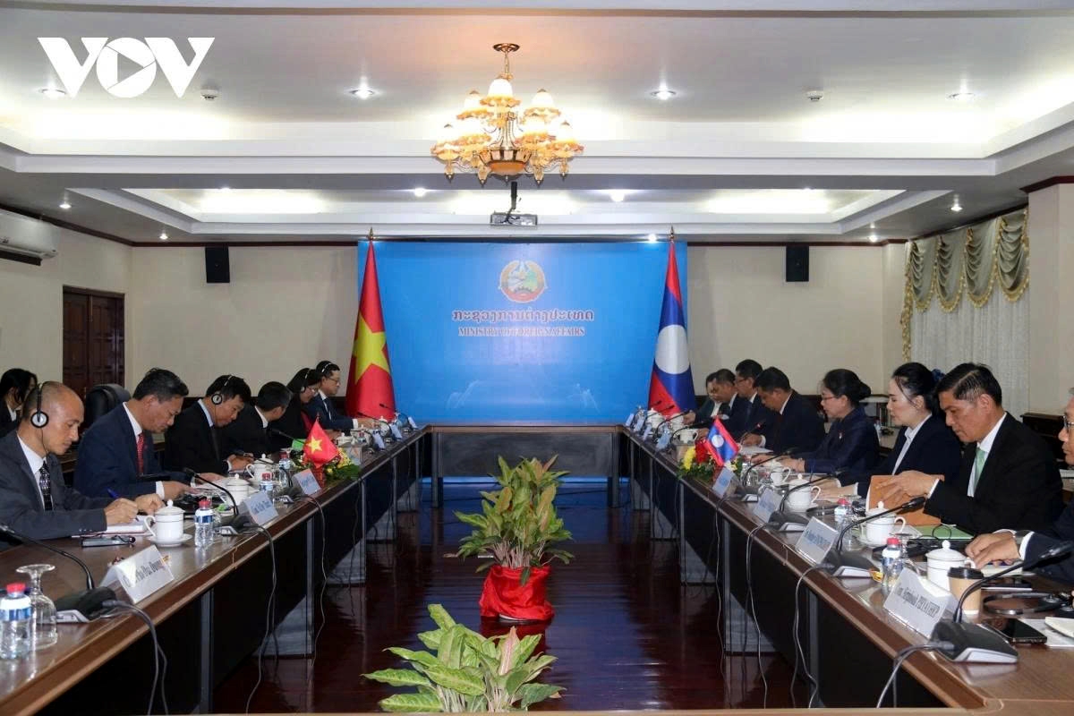 vietnam and laos hold political consultation in vientiane picture 1 vietnam and laos hold political consultation in vientiane picture 1