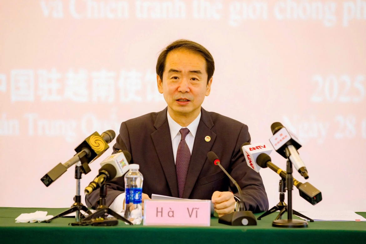 Đại sứ Trung Quốc tại Việt Nam Hà Vĩ chúc mừng 80 năm Quốc khánh Việt Nam
