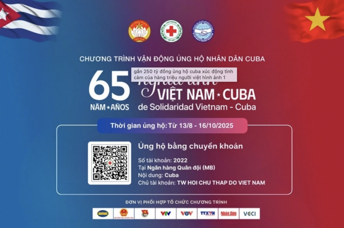 nearly vnd250 billion raised to support cuban people picture 1