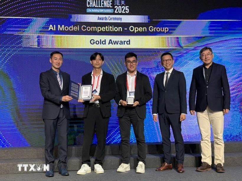vietnam wins gold award at international ai competition in construction picture 1