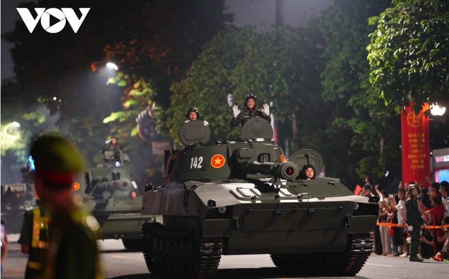 close-up of military hardware at state-level parade rehearsal for national day picture 12