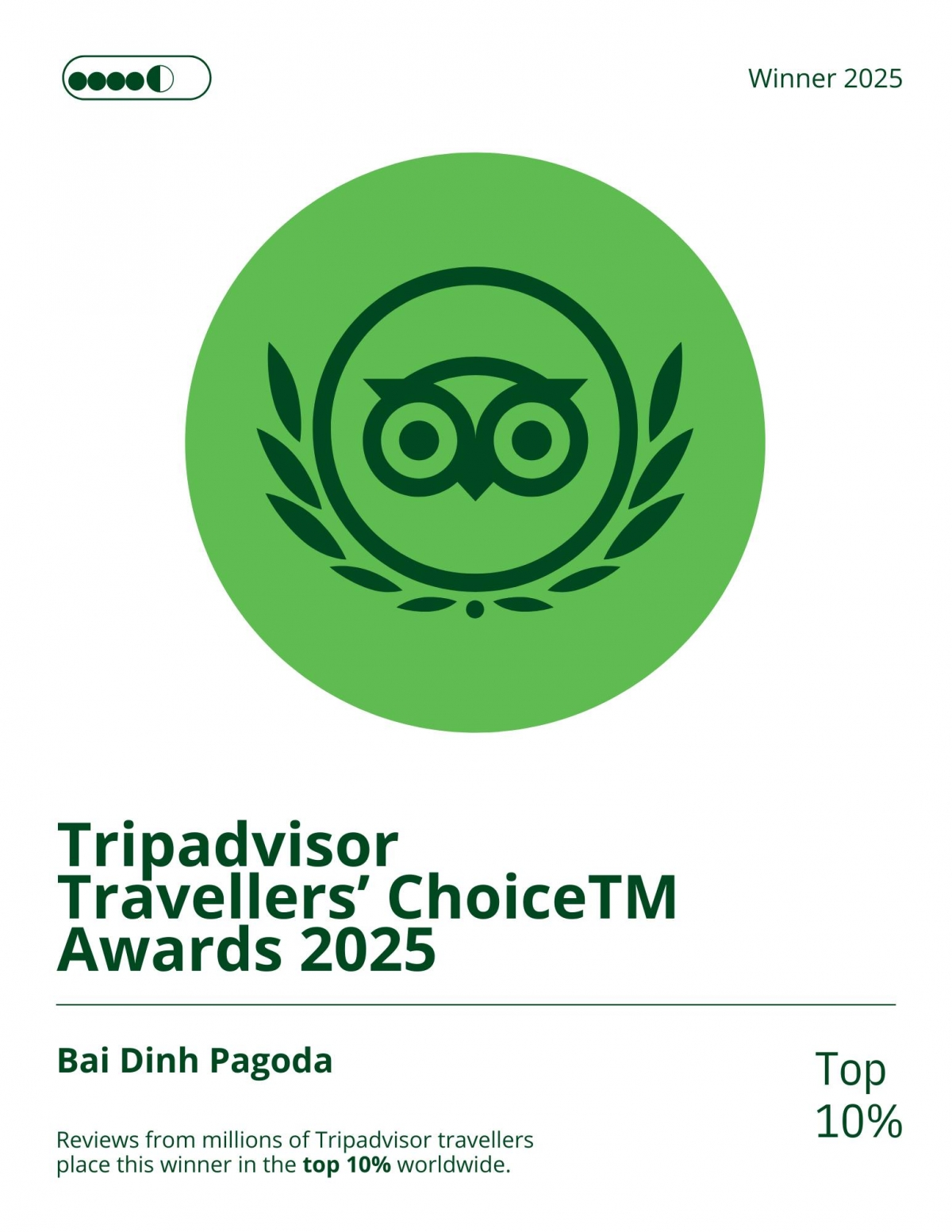 tripadvisor honours bai dinh pagoda among global top 10 destinations picture 1