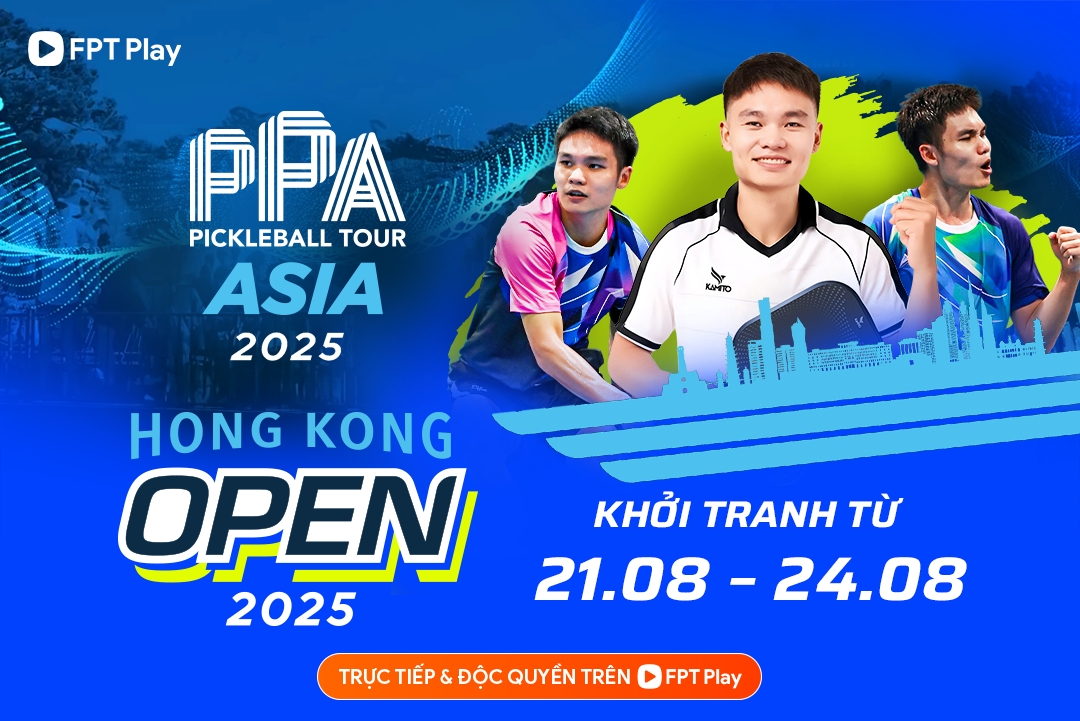 fpt play truc tiep 3 giai lon trong he thong ppa pickleball tour asia 2025 hinh anh 1