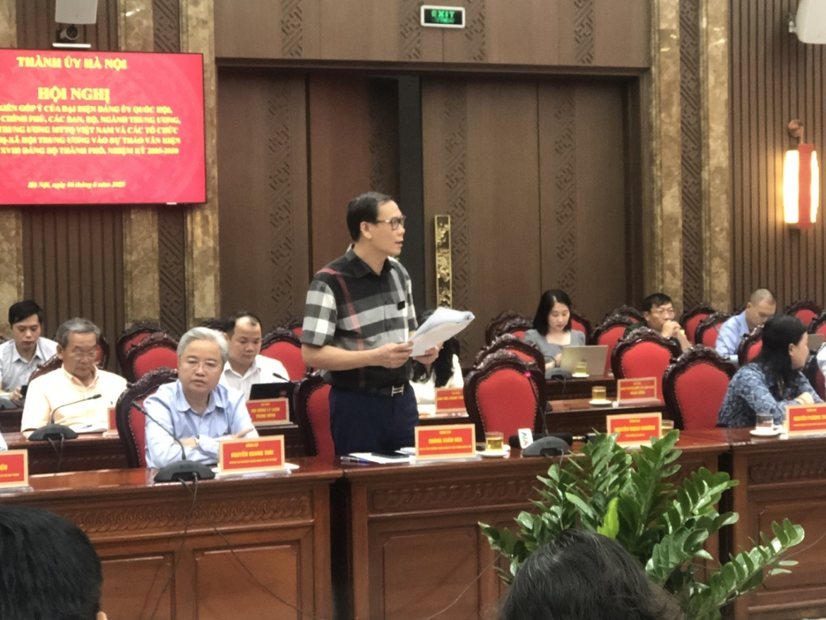 ha noi lay y kien gop y vao du thao van kien Dai hoi Dang cua thanh pho hinh anh 3