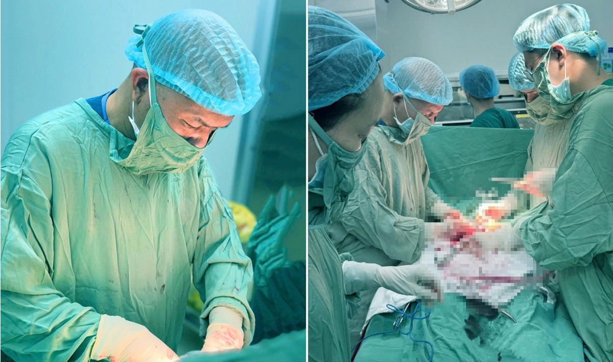 ca mo kep cuu me ung thu va be trai 1,9kg hinh anh 1