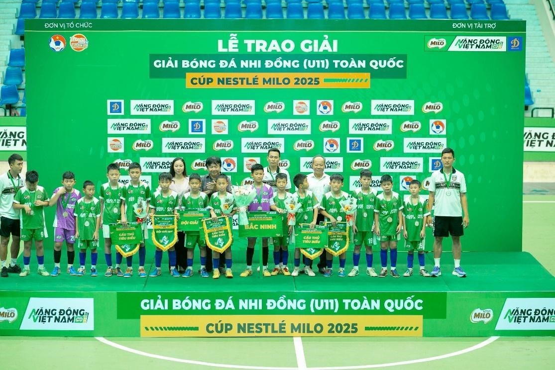 u11 hung yen lan dau vo dich giai bong da nhi dong toan quoc - cup nestle milo 2025 hinh anh 3