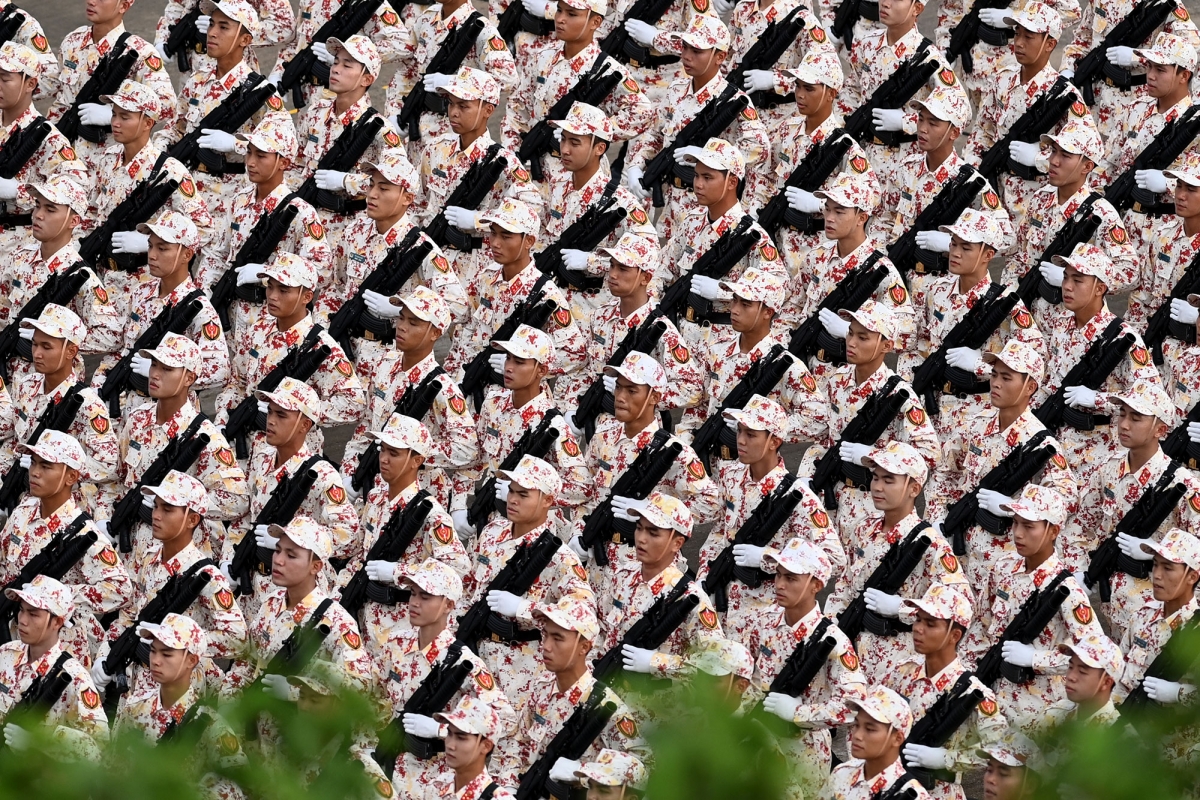 Những hình ảnh đều tăm tắp tại buổi Tổng duyệt diễu binh mừng 80 năm Quốc khánh