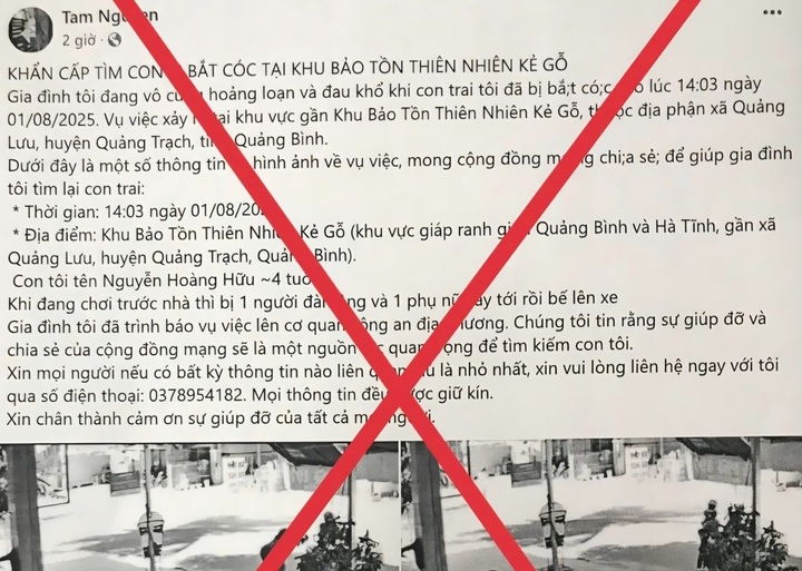 bịa đặt chuyện bắt cóc trẻ em để trục lợi từ thiện ở hà tĩnh hình ảnh 1 bia dat chuyen bat coc tre em de truc loi tu thien o ha tinh hinh anh 1