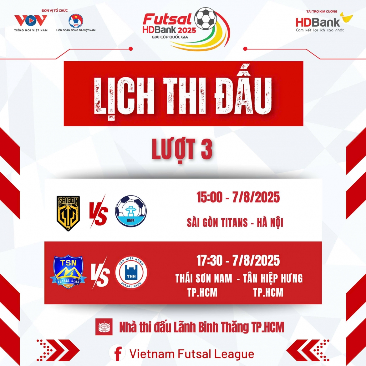 lich thi dau giai futsal hdbank cup quoc gia 2025 hom nay 7 8 hinh anh 1