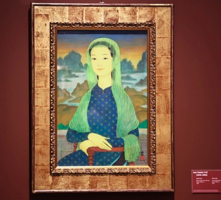 vietnamese artist s mona lisa painting on display in hcm city picture 1